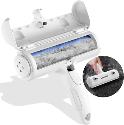 Pet Hair Remover Roller,  Reusable Animal Hair Removal Brush for Dogs and Cats, Self Clean Pet Fur from Carpet, Furniture, Rugs, Laundry, Clothes and Bedding, Sofa